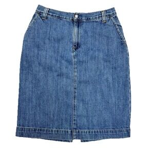 GAP Denim Skirt Women's 28" Waist Cotton Medium Wash Jean READ